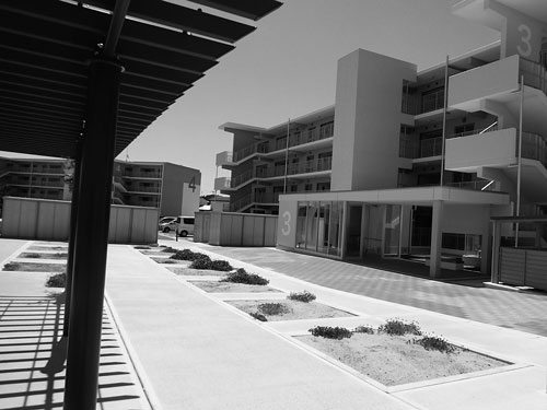 福島県いわき市の復興公営住宅（2018年6月、筆者撮影）