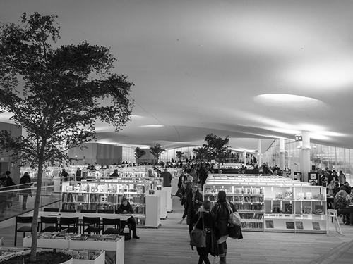 オーディ図書館の三階「ブックヘブン」。